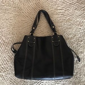 Large black leather Kate Spade bag
